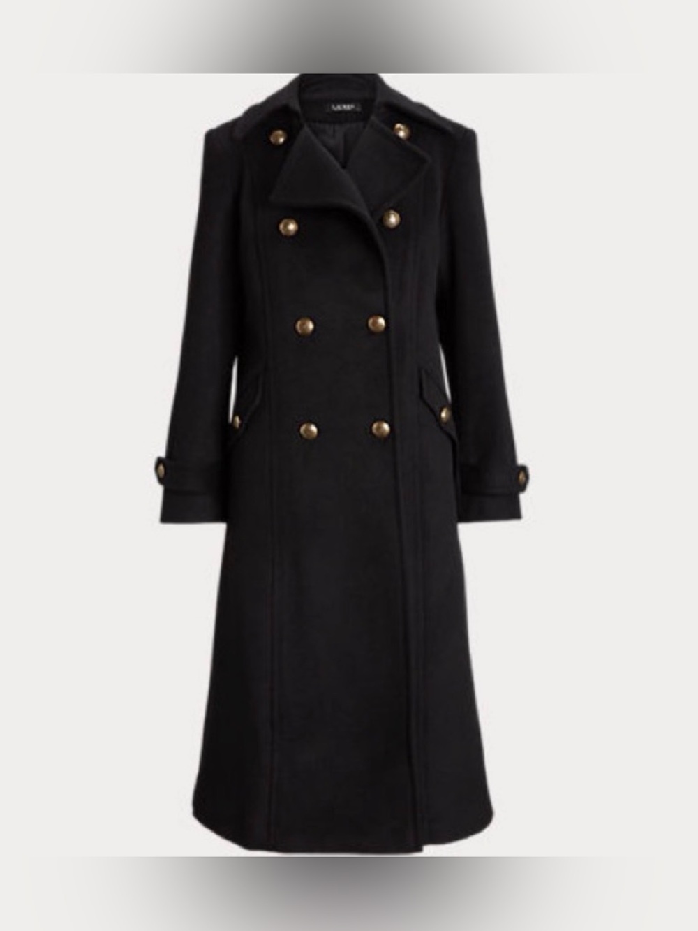Lauren Ralph Lauren Double-Breasted Wool-Blend Walker Coat [NWoT]